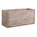 Fresca Catania 48" Rustic Natural Wood Wall Hung Modern Bathroom Cabinet FCB9248RNW