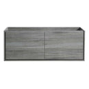 Fresca Catania 60" Ocean Gray Wall Hung Double Sink Modern Bathroom Cabinet FCB9260OG-D