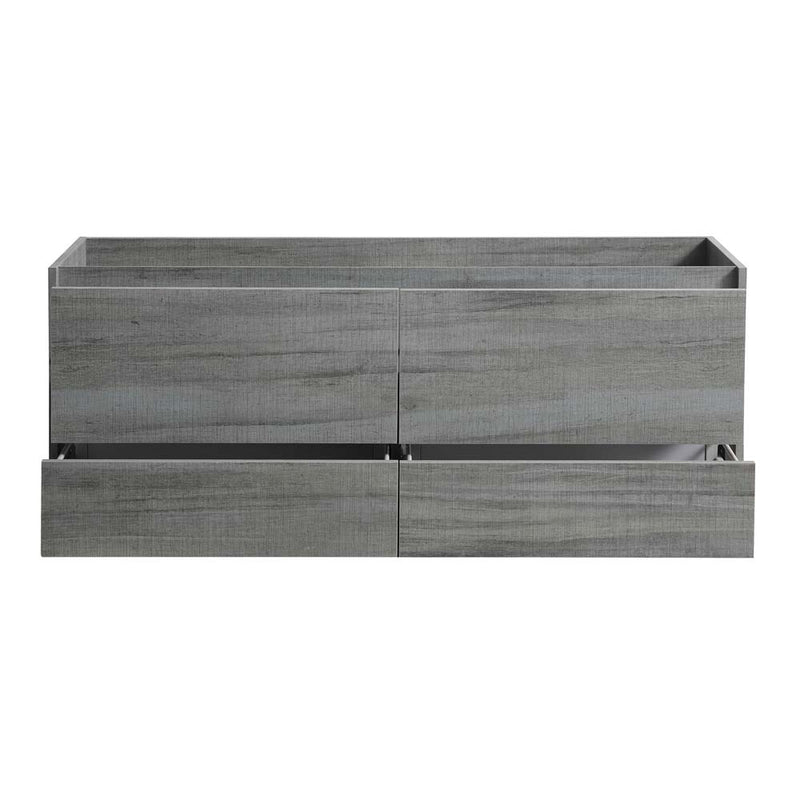 Fresca Catania 60" Ocean Gray Wall Hung Single Sink Modern Bathroom Cabinet FCB9260OG-S