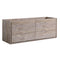 Fresca Catania 60" Rustic Natural Wood Wall Hung Single Sink Modern Bathroom Cabinet FCB9260RNW-S