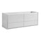 Fresca Catania 60" Glossy White Wall Hung Double Sink Modern Bathroom Cabinet FCB9260WH-D