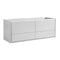 Fresca Catania 60" Glossy White Wall Hung Single Sink Modern Bathroom Cabinet FCB9260WH-S