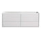 Fresca Catania 60" Glossy White Wall Hung Single Sink Modern Bathroom Cabinet FCB9260WH-S