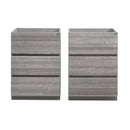 Fresca Lazzaro 48" Glossy Ash Gray Free Standing Double Sink Modern Bathroom Cabinet FCB93-2424HA-D