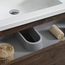 Fresca Lazzaro 72" Rosewood Free Standing Double Sink Modern Bathroom Cabinet with Integrated Sinks FCB93-301230RW-D-I