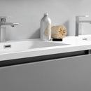 Fresca Lazzaro 60" Gray Free Standing Modern Bathroom Cabinet with Integrated Double Sink FCB93-3030GR-D-I