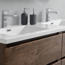 Fresca Lazzaro 60" Rosewood Free Standing Modern Bathroom Cabinet with Integrated Double Sink FCB93-3030RW-D-I