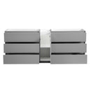 Fresca Lazzaro 84" Gray Free Standing Double Sink Modern Bathroom Cabinet FCB93-361236GR-D