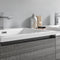 Fresca Lazzaro 84" Glossy Ash Gray Free Standing Double Sink Modern Bathroom Cabinet with Integrated Sinks FCB93-361236HA-D-I