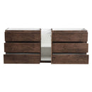 Fresca Lazzaro 84" Rosewood Free Standing Double Sink Modern Bathroom Cabinet FCB93-361236RW-D