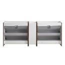 Fresca Lazzaro 84" Rosewood Free Standing Double Sink Modern Bathroom Cabinet FCB93-361236RW-D