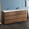 Fresca Lazzaro 72" Rosewood Free Standing Modern Bathroom Cabinet with Integrated Double Sink FCB93-3636RW-D-I