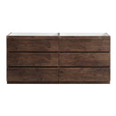 Fresca Lazzaro 72" Rosewood Free Standing Double Sink Modern Bathroom Cabinet FCB93-3636RW-D