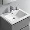 Fresca Lazzaro 24" Gray Free Standing Modern Bathroom Cabinet with Integrated Sink FCB9324GR-I