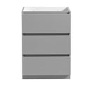 Fresca Lazzaro 24" Gray Free Standing Modern Bathroom Cabinet FCB9324GR