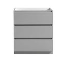 Fresca Lazzaro 30" Gray Free Standing Modern Bathroom Cabinet FCB9330GR