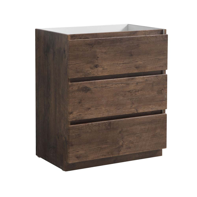 Fresca Lazzaro 30" Rosewood Free Standing Modern Bathroom Cabinet FCB9330RW