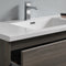 Fresca Lazzaro 42" Gray Wood Free Standing Modern Bathroom Cabinet with Integrated Sink FCB9342MGO-I