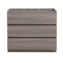 Fresca Lazzaro 42" Gray Wood Free Standing Modern Bathroom Cabinet FCB9342MGO