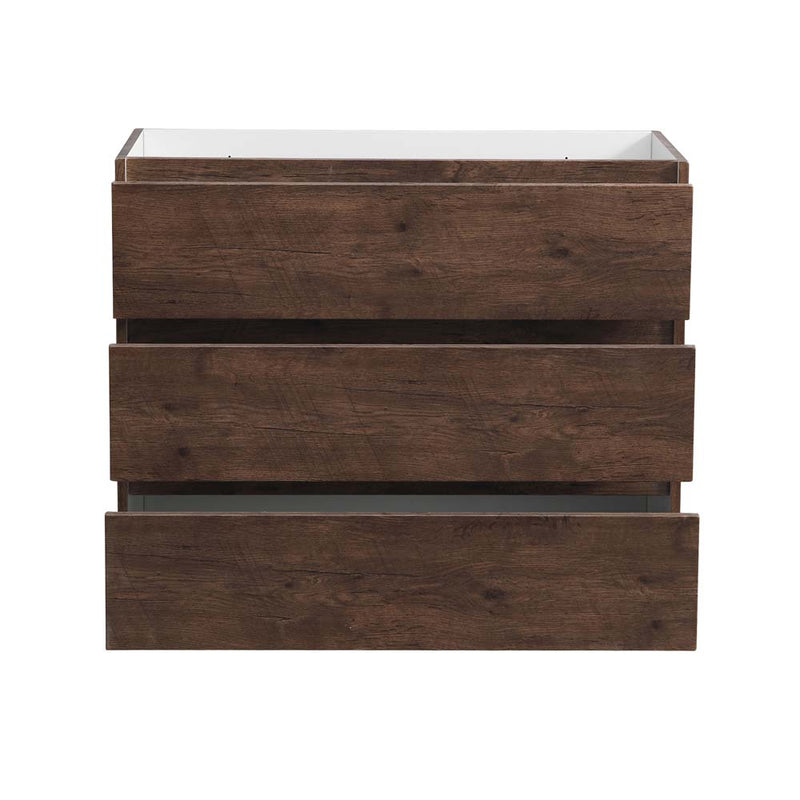 Fresca Lazzaro 42" Rosewood Free Standing Modern Bathroom Cabinet FCB9342RW