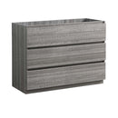 Fresca Lazzaro 48" Glossy Ash Gray Free Standing Modern Bathroom Cabinet FCB9348HA