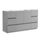 Fresca Lazzaro 60" Gray Free Standing Single Sink Modern Bathroom Cabinet FCB9360GR-S