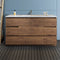 Fresca Lazzaro 60" Rosewood Free Standing Modern Bathroom Cabinet with Integrated Single Sink FCB9360RW-S-I