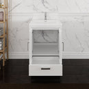 Fresca Imperia 24" Glossy White Free Standing Modern Bathroom Cabinet with Integrated Sink FCB9424WH-I