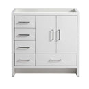 Fresca Imperia 36" Glossy White Free Standing Modern Bathroom Cabinet - Left Version FCB9436WH-L