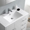 Fresca Imperia 36" Glossy White Free Standing Modern Bathroom Cabinet with Integrated Sink - Right Version FCB9436WH-R-I