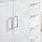 Fresca Imperia 36" Glossy White Free Standing Modern Bathroom Cabinet with Integrated Sink - Right Version FCB9436WH-R-I