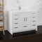 Fresca Imperia 48" Glossy White Free Standing Modern Bathroom Cabinet with Integrated Sink FCB9448WH-I