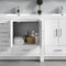 Fresca Imperia 72" Glossy White Free Standing Double Sink Modern Bathroom Cabinet with Integrated Sink FCB9472WH-I