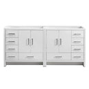 Fresca Imperia 72" Glossy White Free Standing Double Sink Modern Bathroom Cabinet FCB9472WH