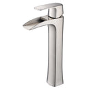 Fresca Fortore Single Hole Vessel Mount Bathroom Vanity Faucet - Brushed Nickel FFT3072BN