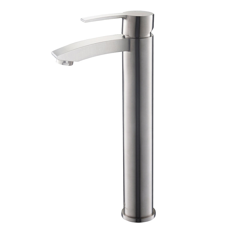 Fresca Livenza Single Hole Vessel Mount Bathroom Vanity Faucet - Brushed Nickel FFT3112BN