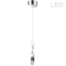 Dainolite 13W Pendant Polished Chrome  FIN-1213LEDP-PC