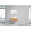 Alma Vanity Alma Fiona 36" Nature Wood Finish Wall Mount Modern Bathroom Vanity FIONA36