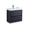 KubeBath Bliss 36" Gray Oak Free Standing Modern Bathroom Vanity FMB36-GO