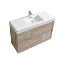 KubeBath Bliss 48" Nature Wood Free Standing Modern Bathroom Vanity FMB48-NW