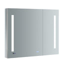 Fresca Tiempo 36" Wide x 30" Tall Bathroom Medicine Cabinet w/ LED Lighting & Defogger FMC013630