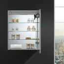 Fresca Spazio 24" Wide x 30" Tall Bathroom Medicine Cabinet with LED Lighting and Defogger FMC022430-R