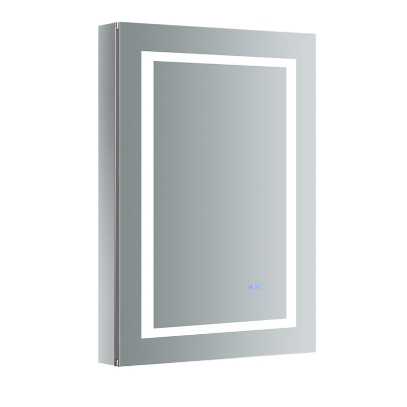 Fresca Spazio 24" Wide x 36" Tall Bathroom Medicine Cabinet w/ LED Lighting & Defogger FMC022436-L