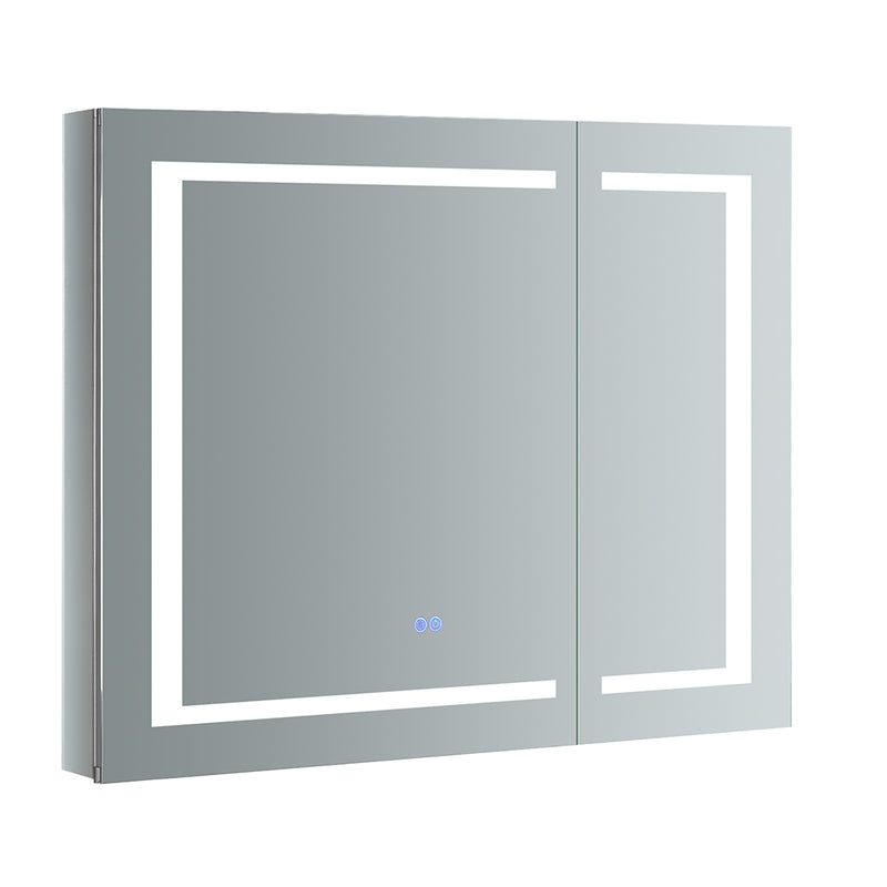 Fresca Spazio 36" Wide x 30" Tall Bathroom Medicine Cabinet w/ LED Lighting & Defogger FMC023630