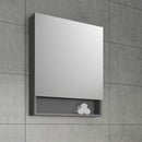 Fresca Lucera 30" Gray Wall Hung Modern Bathroom Cabinet with Top and Vessel Sink FCB6130GR-VSL-CWH-V