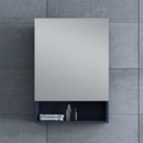 Fresca 24" Royal Blue Bathroom Medicine Cabinet with Small Bottom Shelf FMC6124RBL