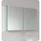 Fresca Lazzaro 48" Glossy Ash Gray Free Standing Modern Bathroom Cabinet with Integrated Double Sink FCB93-2424HA-D-I