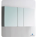 Fresca Catania 60" Ocean Gray Wall Hung Modern Bathroom Cabinet with Integrated Double Sink FCB9260OG-D-I