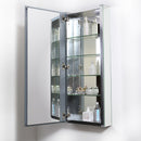 Fresca 15" Wide x 36" Tall Bathroom Medicine Cabinet with Mirrors FMC8016