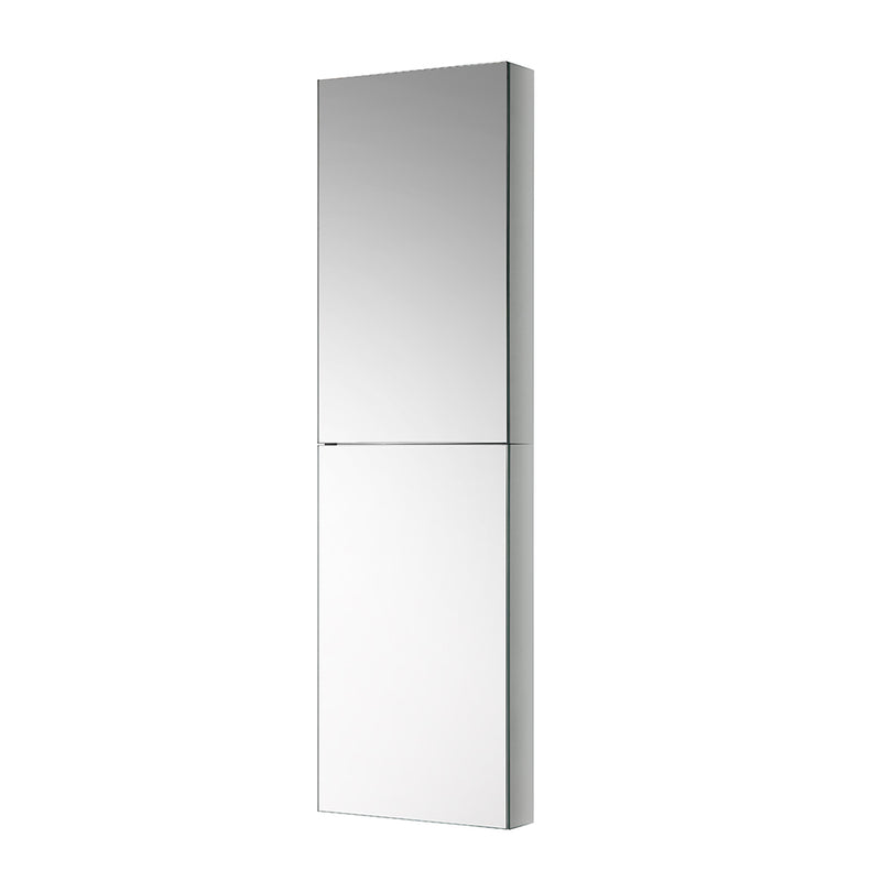 Fresca 15" Wide x 52" Tall Bathroom Medicine Cabinet w/ Mirrors FMC8030